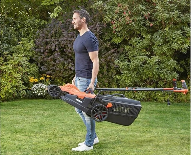 Zāles pļāvējs BLACK+DECKER Elektriskais zāles pļāvējs 1800 W, pļaušanas platums 42 cm BEMW481BH-QS