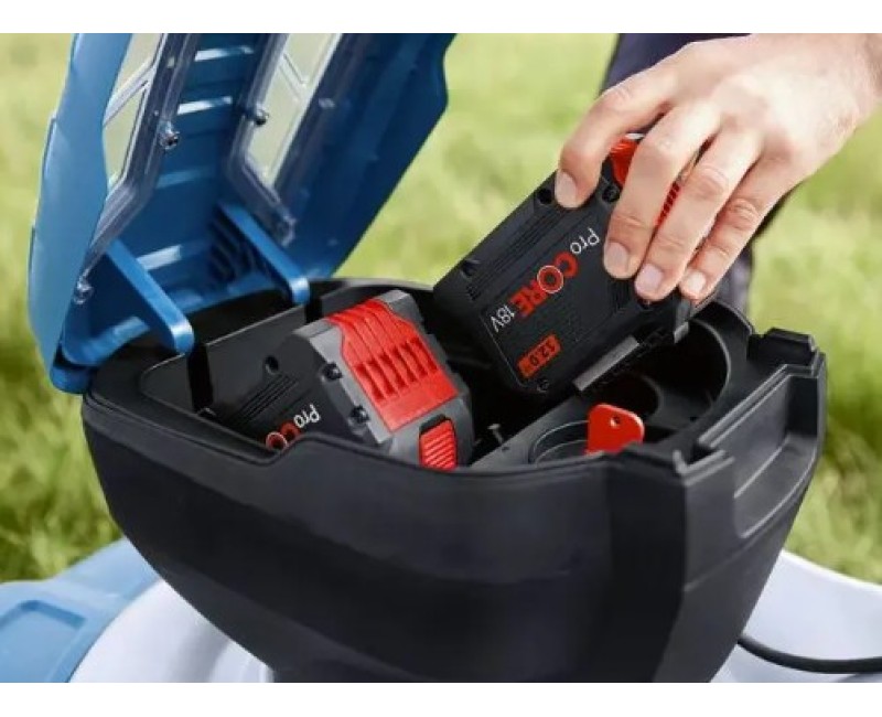 Газонокосилка Bosch 18 В, аккумуляторная, ширина скашивания 46 см, без аккумулятора и зарядка 06008C8000