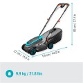 Газонокосилка Gardena 18 В PowerMax, ширина скашивания 32 см, без аккумулятора и зарядка 14632-55