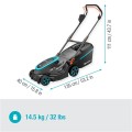 Zāles pļāvējs Gardena 18 V PowerMax 37/36V P4A, pļaušanas platums 37 cm, bez akumulatora un lādētāja 14638-55