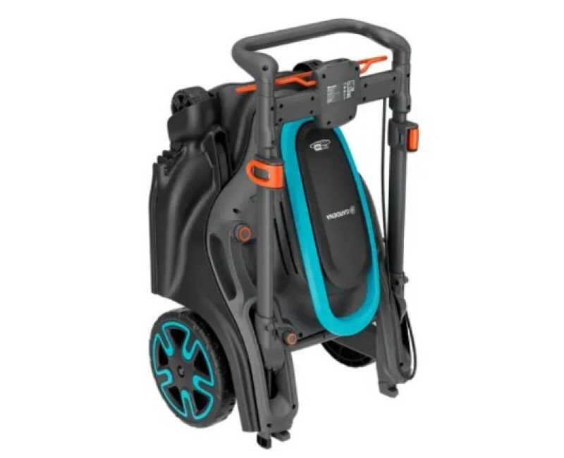 Zāles pļāvējs Gardena 18 V  PowerMax Duo 46/36V, pļaušanas platums 46 cm, 2 x P4A PBA 2,5 Ah akumulatori, lādētājs 14646-65