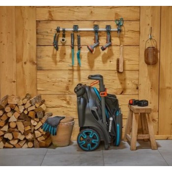 Zāles pļāvējs Gardena 18 V PowerMax Duo 46/36V, pļaušanas platums 46 cm, 2 x P4A PBA 4.0 Ah akumulatori, lādētājs 14646-20