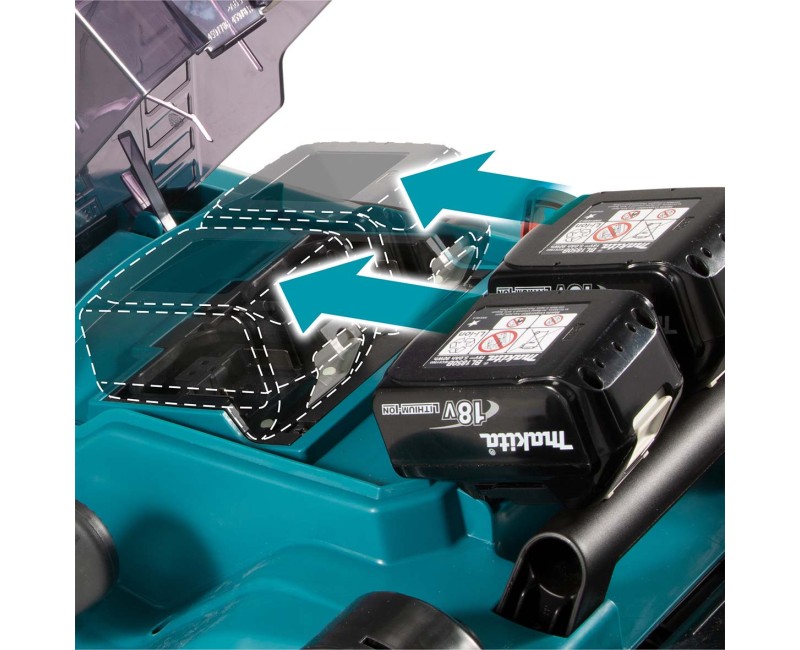 Zāles pļāvējs Makita 18 V akumulatora, 38 cm pļaušanas platums, bez akumulatora un lādētāja DLM382Z