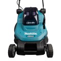 Zāles pļāvējs Makita 18 V akumulatora, 43 cm pļaušanas platums, 2 x LXT 5,0 Ah akumulatori, DLM432CT2 lādētājs