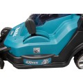 Zāles pļāvējs Makita 18 V akumulatora, 43 cm pļaušanas platums, 2 x LXT 5,0 Ah akumulatori, DLM432CT2 lādētājs