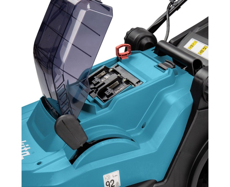 Svajakone Makita 18 V akumuliatorinis vejos pjovimo traktoriukas 43 cm pjovimo plotis be akumuliatoriaus ir įkroviklio DLM432Z