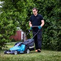 Svajakone Makita 18 V akumuliatorinis vejos pjovimo traktoriukas 43 cm pjovimo plotis be akumuliatoriaus ir įkroviklio DLM432Z