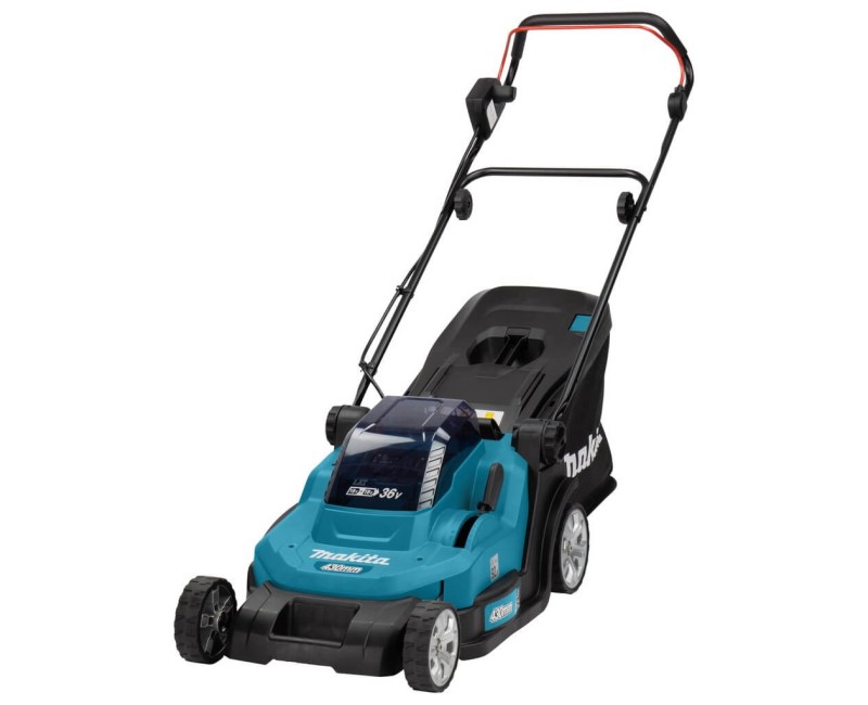 Svajakone Makita 18 V akumuliatorinis vejos pjovimo traktoriukas 43 cm pjovimo plotis be akumuliatoriaus ir įkroviklio DLM432Z