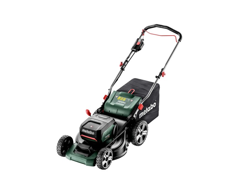 Газонокосилка Metabo 36 В, ширина скашивания 46 см, 2 аккумулятор 5,2 Ач, зарядка 601606650