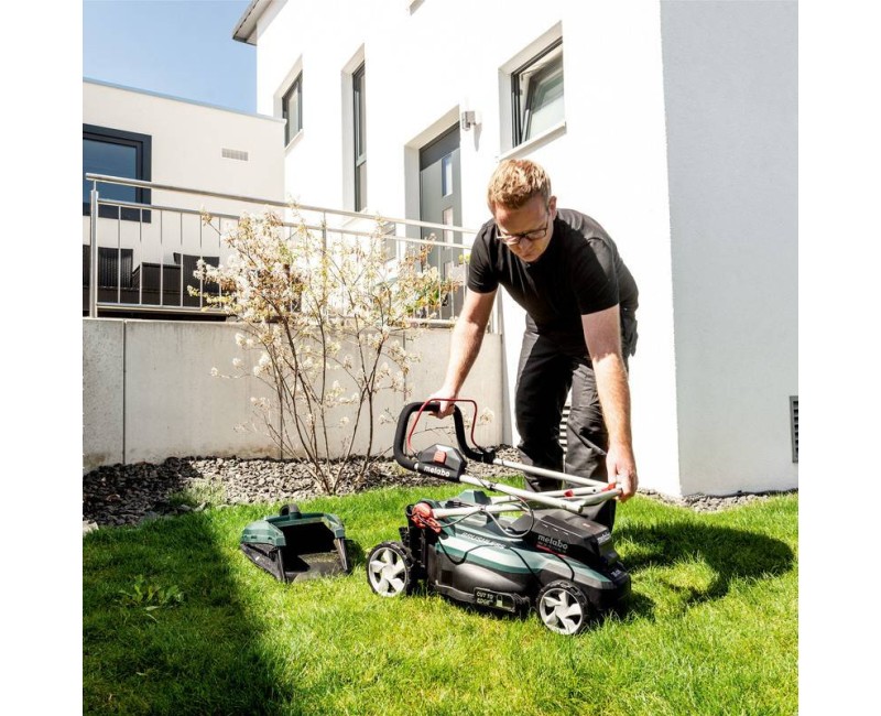 Zāles pļāvējs Metabo 36 V akumulatora zāles pļāvējs, 36 cm pļaušanas platums, bez akumulatora un lādētāja 601716850