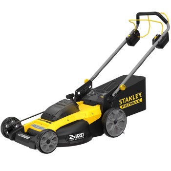 Газонокосилка Stanley 18 В, ширина скашивания 50 см, с приводом, без аккумулятора и зарядка SFMCMWS251B-XJ