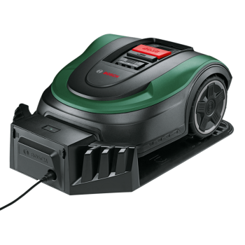 Zāles pļāvējs robots Bosch 18 V akumulatora, uzlādes stacija 06008B0303