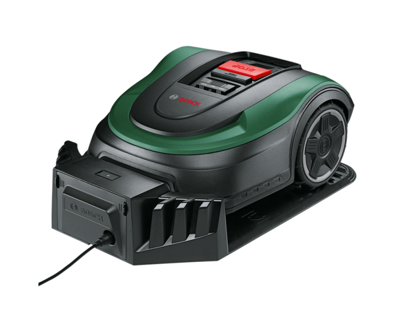 Vejos robotas Bosch 18 V akumuliatorius, įkrovimo stotis 06008B0303