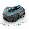 Zāles pļāvējs robots Gardena SILENO Smart SILENO free 1200, uzlādes stacija 19923-32