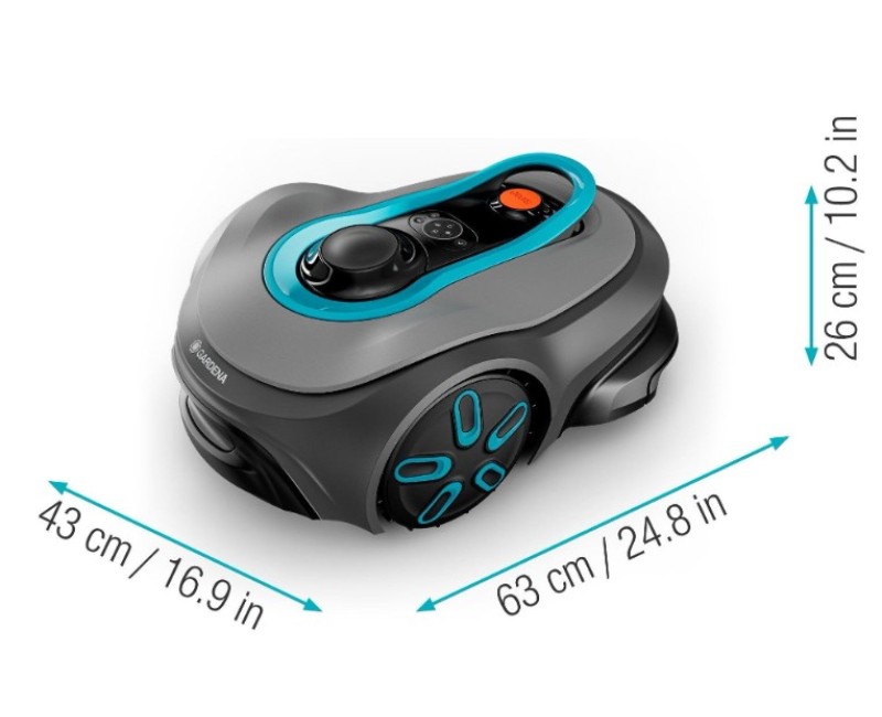 Zāles pļāvējs robots Gardena SILENO Smart SILENO free 1200, uzlādes stacija 19923-32