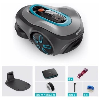 Zāles pļāvējs robots Gardena SILENO Smart SILENO max 1500, uzlādes stacija 19903-32