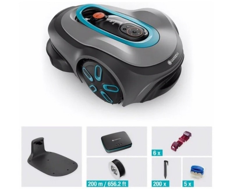 Zāles pļāvējs robots Gardena SILENO Smart SILENO max 1500, uzlādes stacija 19903-32