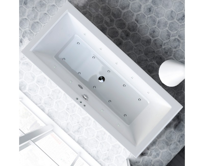 Hidromasāžas vanna O'Design Acanthe Serenite, 1700x800mm, 6 hidro un 10 gaisa sprauslas, 1150W