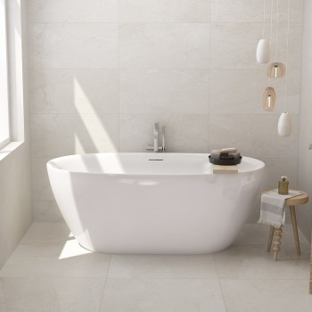 Brīvi stāvoša Vanna O'Design MAJA-M 1700x800mm H=585mm Akrila, Balta Matēta