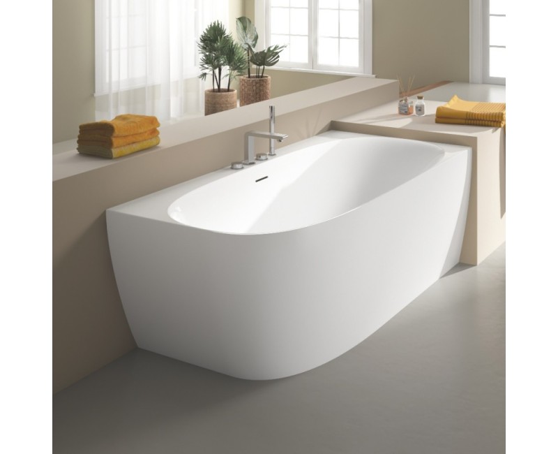 Laisvai stovinti vonia O'Design MODENA-CORNERA-M Dešinė 1700x800mm H=585mm Akrilo, Balta Matinė