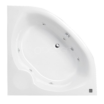 Hidromasāžas vanna O'Design Lips Essentiel, 1500x1500mm, 6 hidro sprauslas, 560W