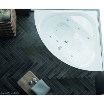 Hidromasāžas vanna O'Design Lips Serenite, 1500x1500mm, 6 hidro un 10 gaisa sprauslas, 1150W