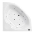 Hidromasāžas vanna O'Design Lips Serenite, 1600x1600mm, 6 hidro un 10 gaisa sprauslas, 1150W