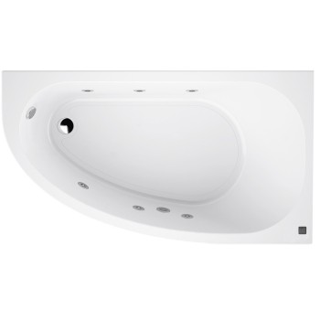 Hidromasāžas vanna O'Design Muse Essentiel, 1600x900mm, Labā, 6 hidro sprauslas, 560W