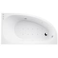 Hidromasāžas vanna O'Design Muse Serenite, 1600x900mm, Labā, 6 hidro un 10 gaisa sprauslas, 1150W