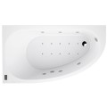 Hidromasāžas vanna O'Design Muse Excellence, 1600x900mm, Kreisā, 6 hidro un 10 gaisa sprauslas, 1150W, 6 Cromo LED