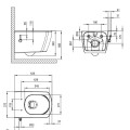 Tualetes pods Deante Blur, Melna CDZ_6WNW
