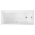 Hidromasāžas vanna O'Design Thalie Excellence, 1600x700mm, 8/10 hidro un 8/10 gaisa sprauslas 1150W, 8/10 Chromo LED