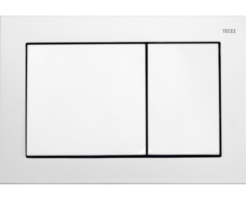 Tualetes poda komplekts TECEbase rāmis ar Duravit D-Neo Rimless podu, SoftClose Slim vāku un TECEnow Baltu pogu