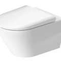 Tualetes poda komplekts TECEbase rāmis ar Duravit D-Neo Rimless podu, SoftClose Slim vāku un TECEnow Melnu pogu
