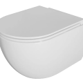Комплект унитаза TECEbase c Rimfree Kielle Oudee, крышкой SoftClose и хром кнопкой TECEnow.