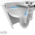 Комплект унитаза TECEbase c Rimfree Kielle Oudee, крышкой SoftClose и хром кнопкой TECEnow.