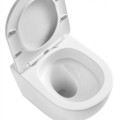 Tualetes poda komplekts TECEbase rāmis ar Kielle Oudee Vortex Rimless+ podu, SoftClose vāku un TECEnow Hromētu pogu