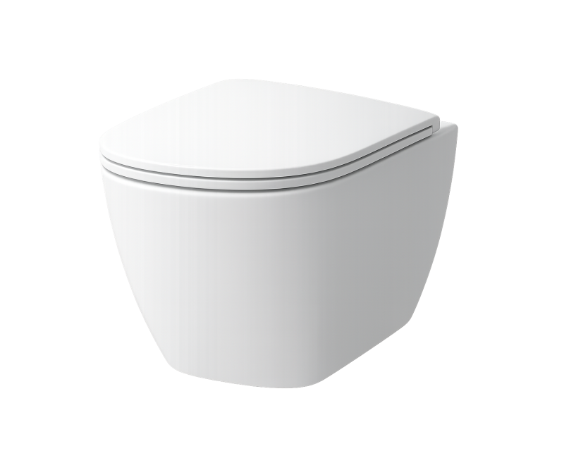Комплект унитаза TECEbase c Rimfree Laufen Lua, крышкой SoftClose и кнопкой TECEnow Черная.