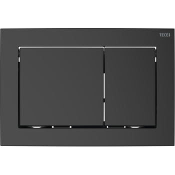 Tualetes poda komplekts TECEbase rāmis ar Laufen Lua Rimless podu, SoftClose vāku un TECEnow Melnu pogu