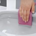 Tualetes poda komplekts TECEbase rāmis ar Laufen Pro Rimless podu, SoftClose Slim vāku un TECEnow Hromētu pogu