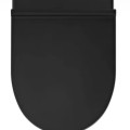 Комплект унитаза TECEbase c Rimfree Sanindusa Urb.y 48 черного цвета, крышкой SoftClose EasyClipp Slimlid и кнопкой TECEnow черного цвета.
