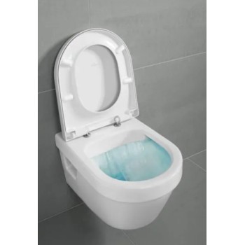 Tualetes poda komplekts TECEbase rāmis ar Villeroy & Boch Architectura Rimless podu, SoftClose vāku un TECEnow Hromētu pogu