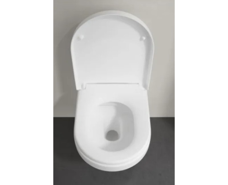 Tualetes poda komplekts TECEbase rāmis ar Villeroy & Boch Architectura Rimless podu, SoftClose vāku un TECEnow Hromētu pogu
