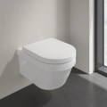 Tualetes poda komplekts TECEbase rāmis ar Villeroy & Boch Architectura Rimless podu, SoftClose vāku un TECEnow Hromētu pogu