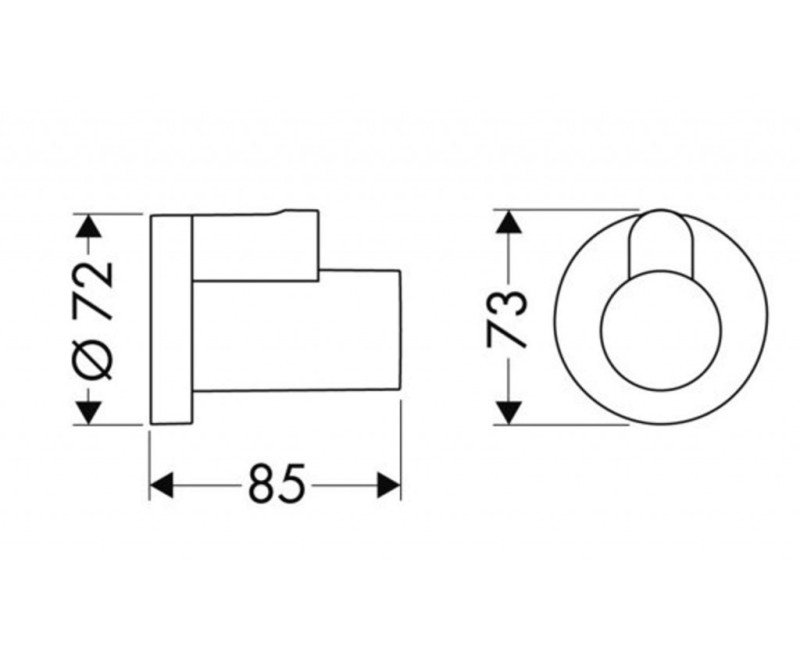 Ventilis Hansgrohe dekoratīvā daļa matēti Melns 13950670