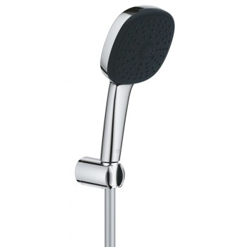 Dušo komplektas Grohe Vitalio Comfort, rankinė dušo galvutė, laikiklis ir žarna, 3 srovės, chromas 26176001
