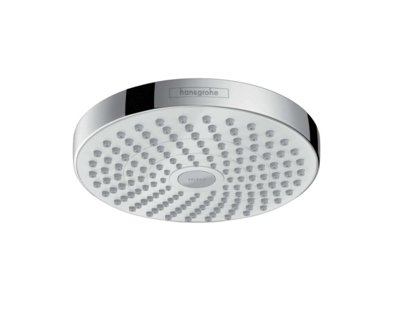 Душевая головка Hansgrohe Croma Select S 180 мм, 2 потока, белый/хром 26522400