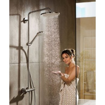 Hansgrohe Croma Select S 180mm dušo galva, 2 srovės, EcoSmart 9 l/min, chromas 26523000