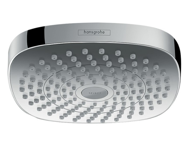 Dušo galva Hansgrohe Croma Select E, 180mm, 2 srovės, EcoSmart 9 l/min, chromas 26528000