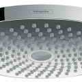 Dušas galva Hansgrohe Croma Select E, 180mm, 2 plūsmas, EcoSmart 9 l/min, balta/hromēta 26528400